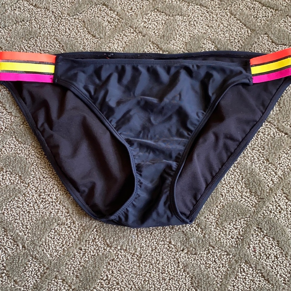 Black, neon hipster bikini bottom xhilaration (XL)